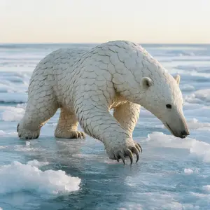 Pangolin + Polar bear
